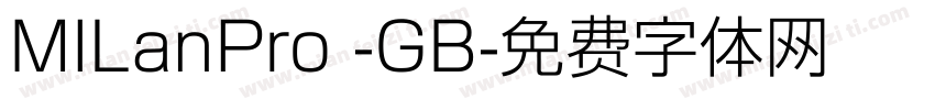 MILanPro -GB字体转换